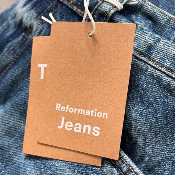 Reformation Tazz Maxi Denim Skirt Hemlock $188 NWT - Picture 8 of 8